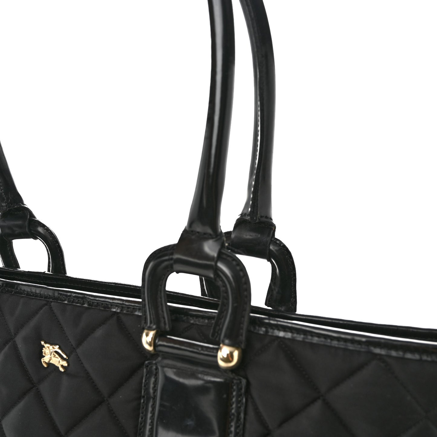 Nylon Quilted Grange Tote Black