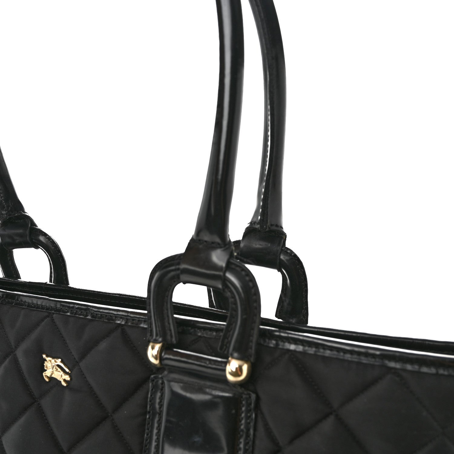 Burberry Nylon Quilted Grange Tote Black 11 of 12