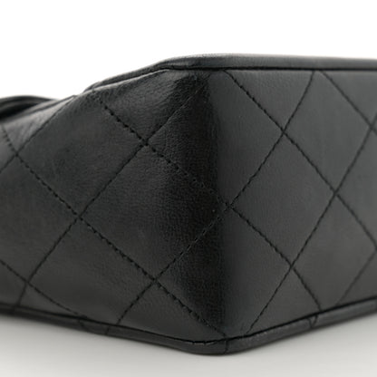 Chanel Lambskin Quilted Small Single Flap With Pouch Black 10 of 14