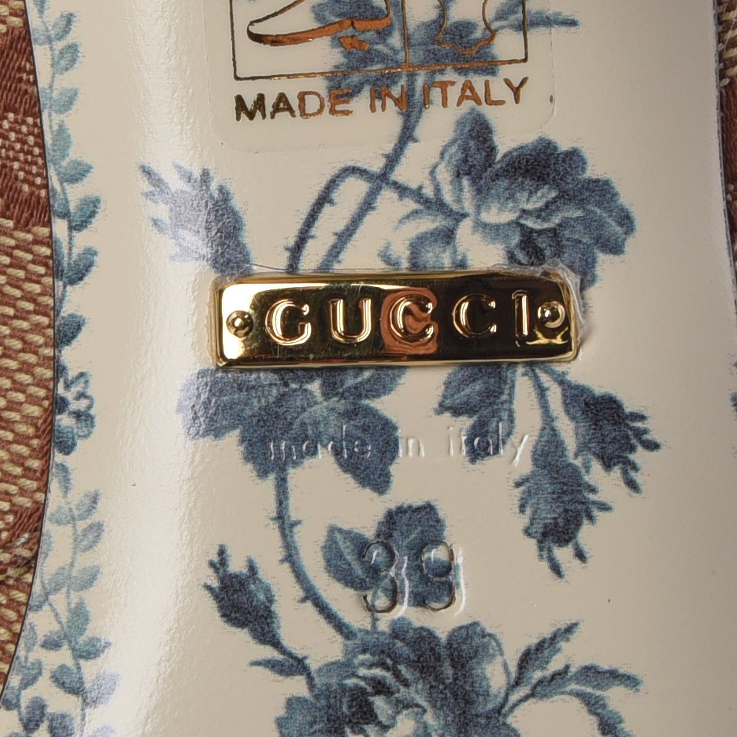 Gucci Monogram GG Victoire 55mm Loafer Pumps 39 Beige Ruggine 6 of 8
