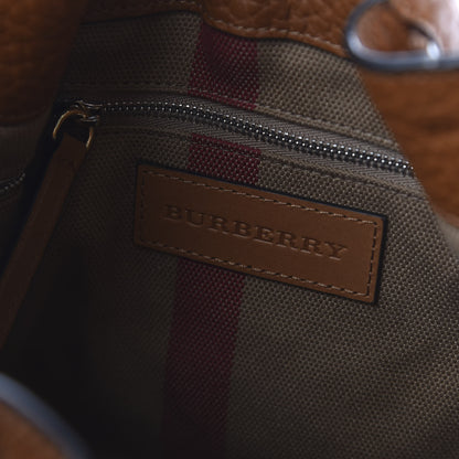 Burberry Grainy Calfskin House Check Small Maidstone Saddle Brown 7 of 8