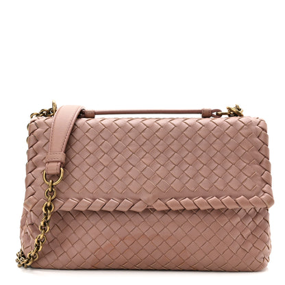 Bottega Veneta Nappa Intrecciato Small Olimpia Shoulder Bag Deco Rose 1 of 12