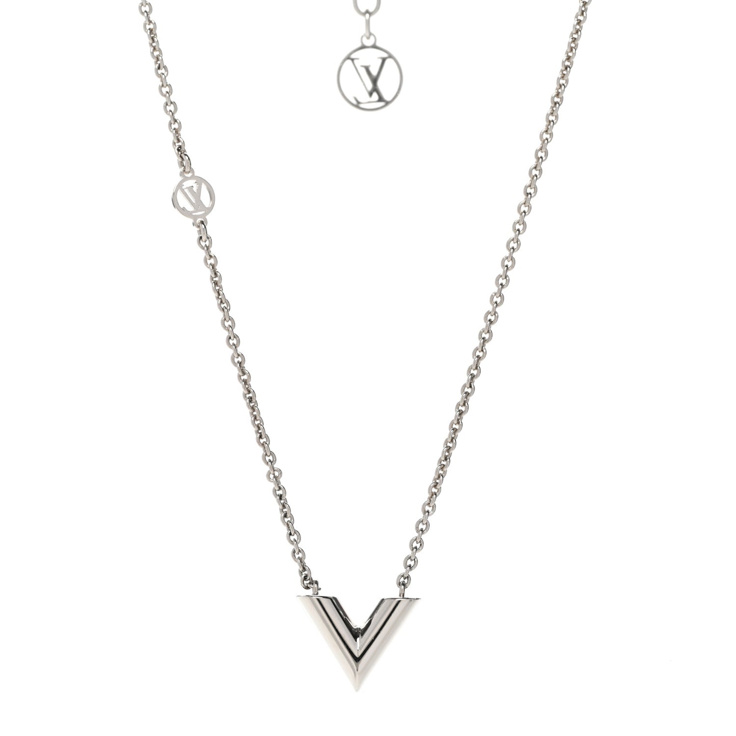 Metal Essential V Supple Necklace Silver