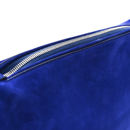 The Row Nubuck Small Morgan Shoulder Bag Cobalt 10 of 10