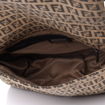 Fendi Zucchino Vitello Mama Baguette Beige Black 4 of 4