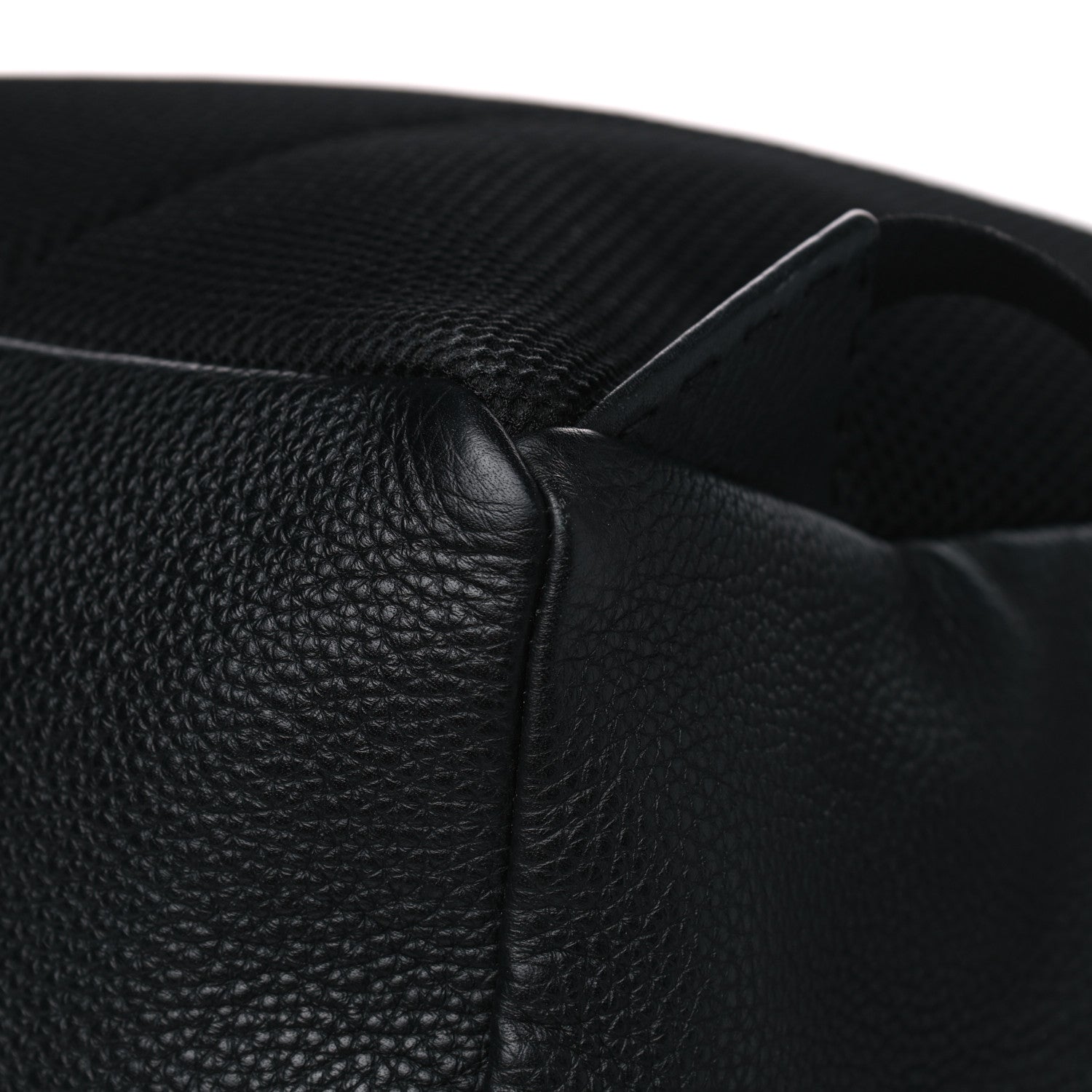 Fendi Cuoio Romano Selleria Monster Eyes Metal Stitch Backpack Black 8 of 8