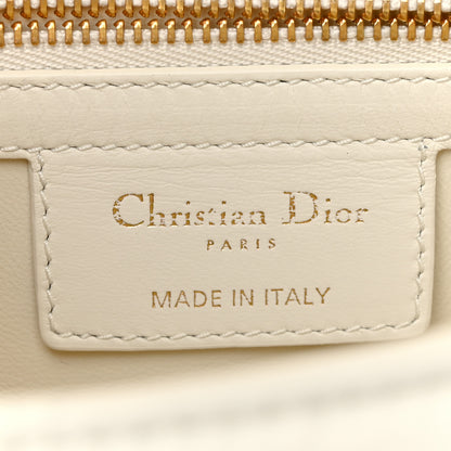 Christian Dior Calfskin Macrocannage Mini Caro Bag White 6 of 13