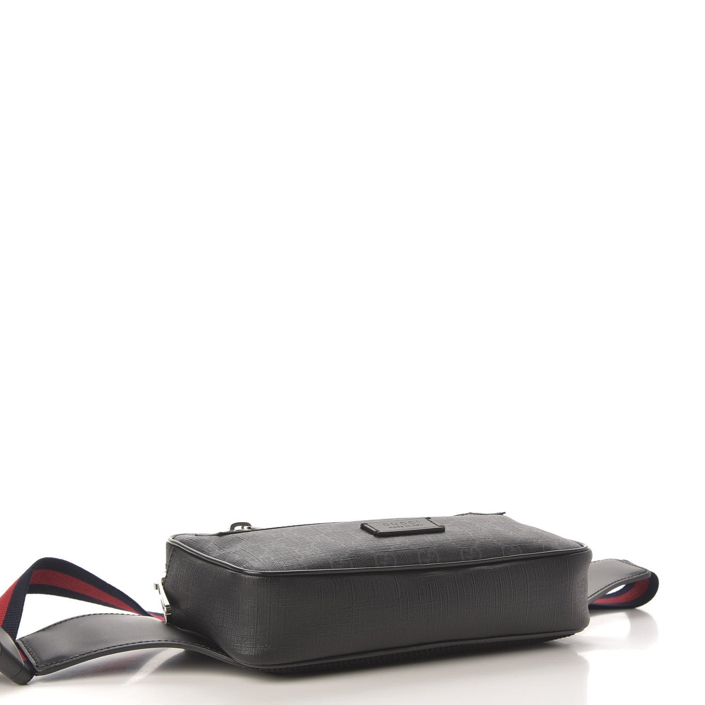 Soft GG Supreme Monogram Web Belt Bag Black Grey
