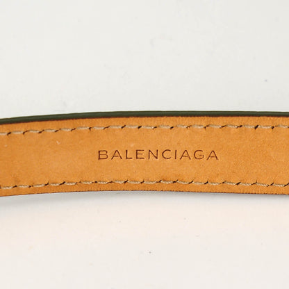 Balenciaga Chevre Hamilton Gold Metallic Edge Hardware Triple Tour M Bracelet Vert Lichen 4 of 8