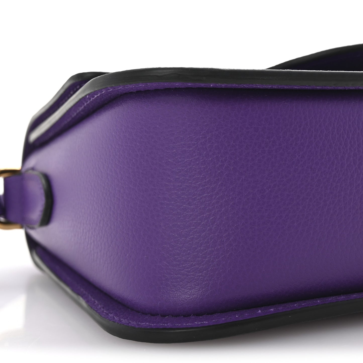 Grained Calfskin La Medusa Flap Shoulder Bag Dark Orchid