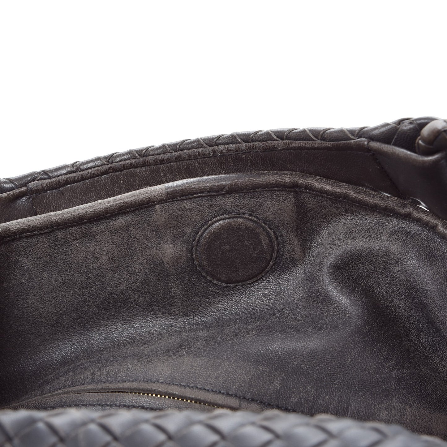Nappa Intrecciato Sloane Hobo Ferro Gray