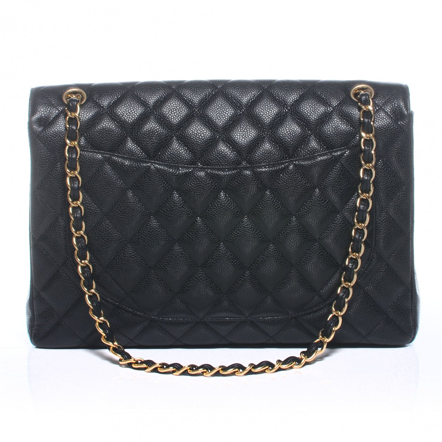 Caviar Maxi Single Flap Black