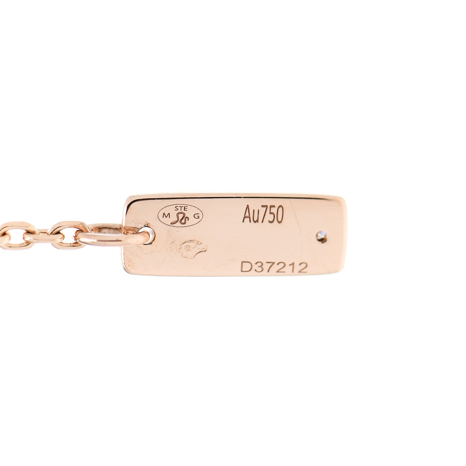 Messika 18K Rose Gold Diamond Lucky Eye Pave Ankle Bracelet 3 of 5