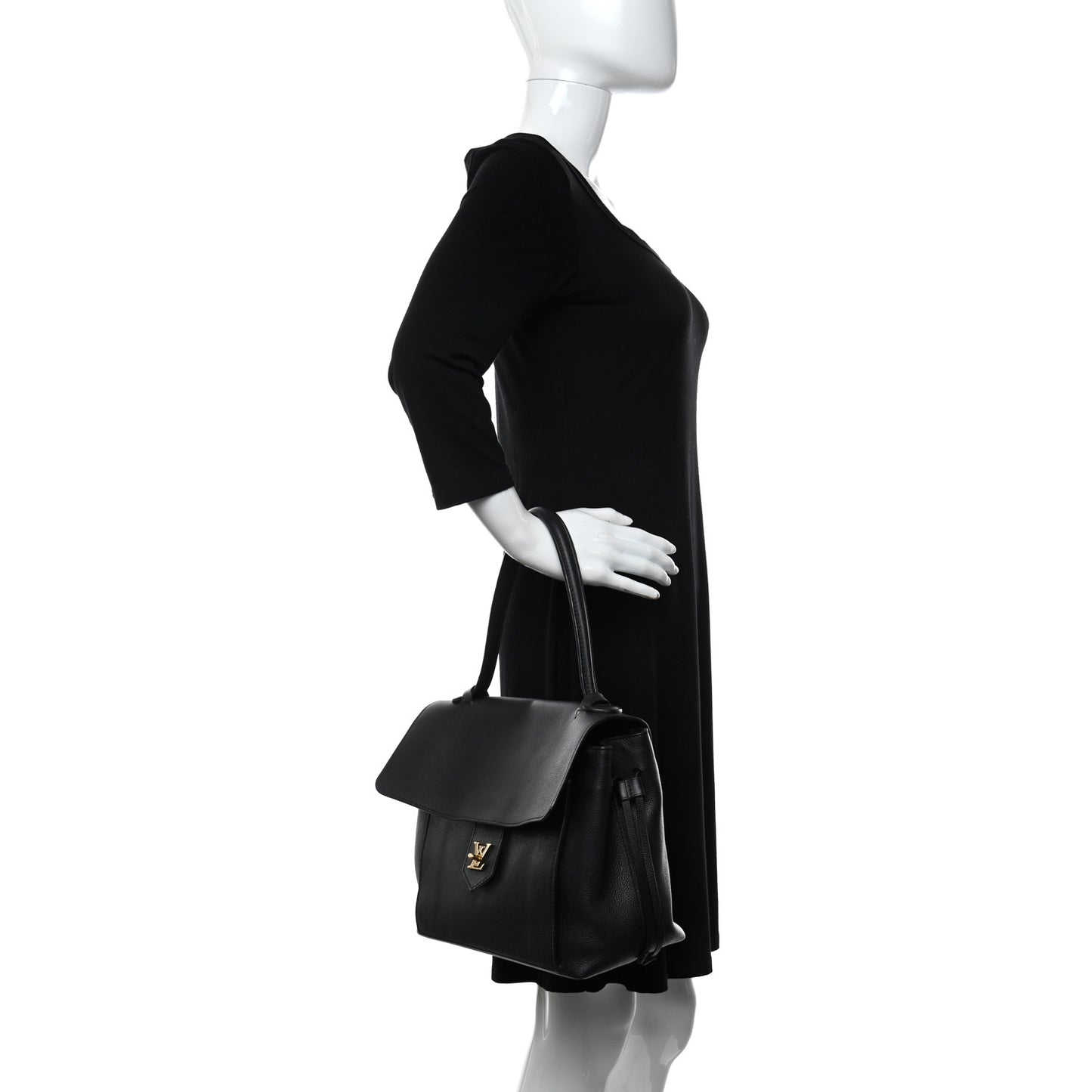 Calfskin Lockme PM Black