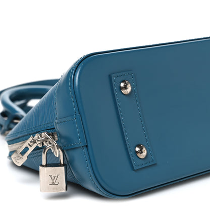 Louis Vuitton Epi Alma BB Cyan 8 of 9