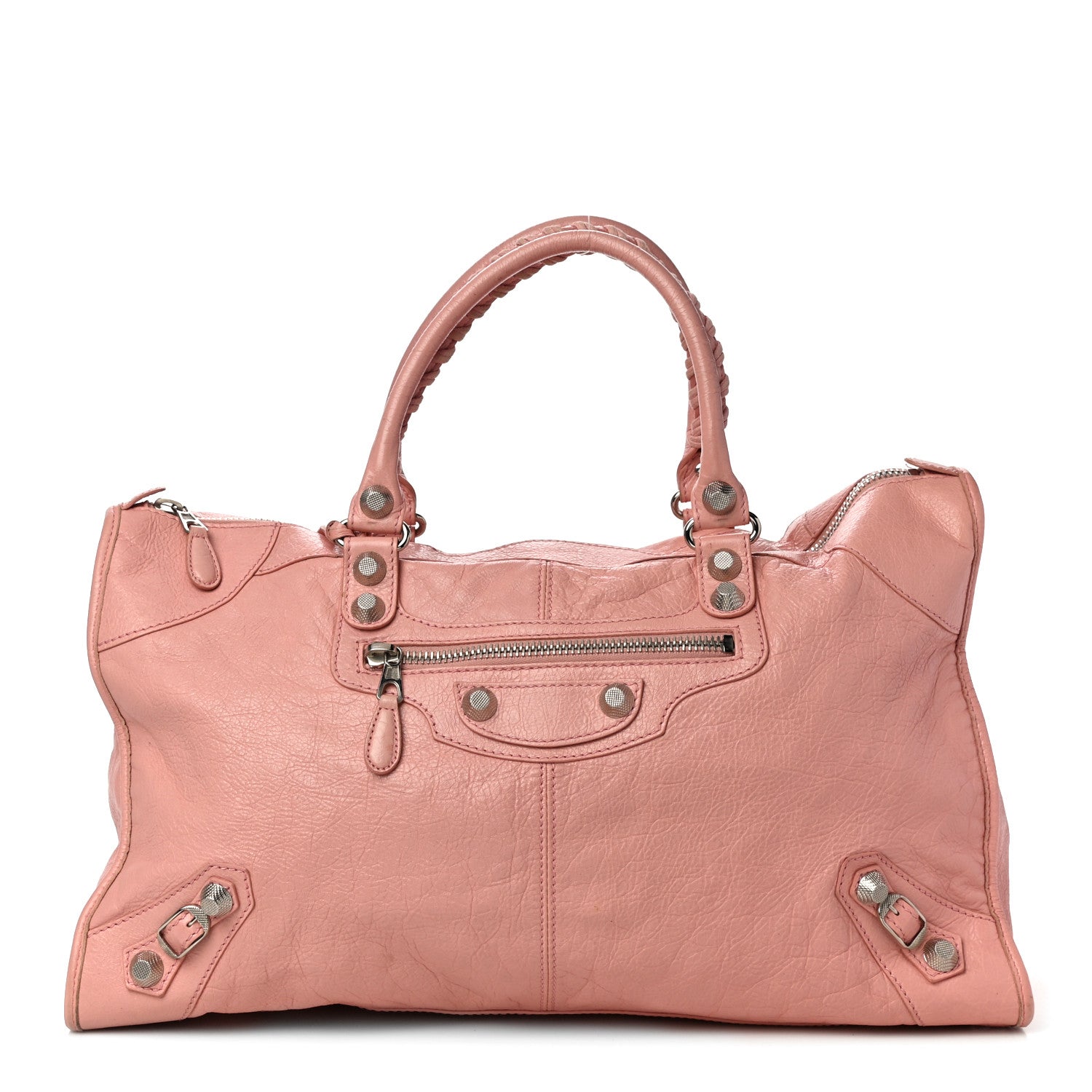 Balenciaga Agneau Giant 12 Silver Hardware Work Rose Peche 3 of 11