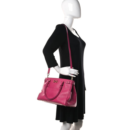 Salvatore Ferragamo Printed Calfskin Beky Tote Pink 2 of 14
