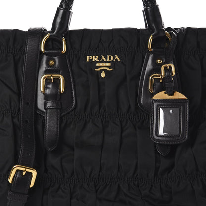 Prada Tessuto Nylon Gaufre Tote Black 10 of 10