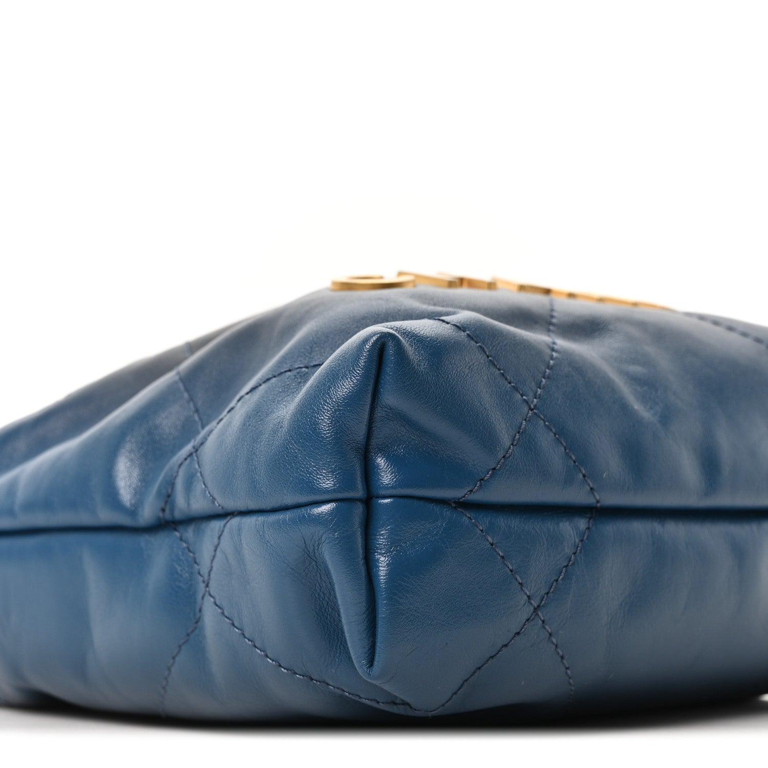 Chanel Shaded Calfskin Quilted Mini Chanel 22 Blue Dark Blue