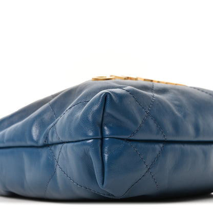 Chanel Shaded Calfskin Quilted Mini Chanel 22 Blue Dark Blue 9 of 11