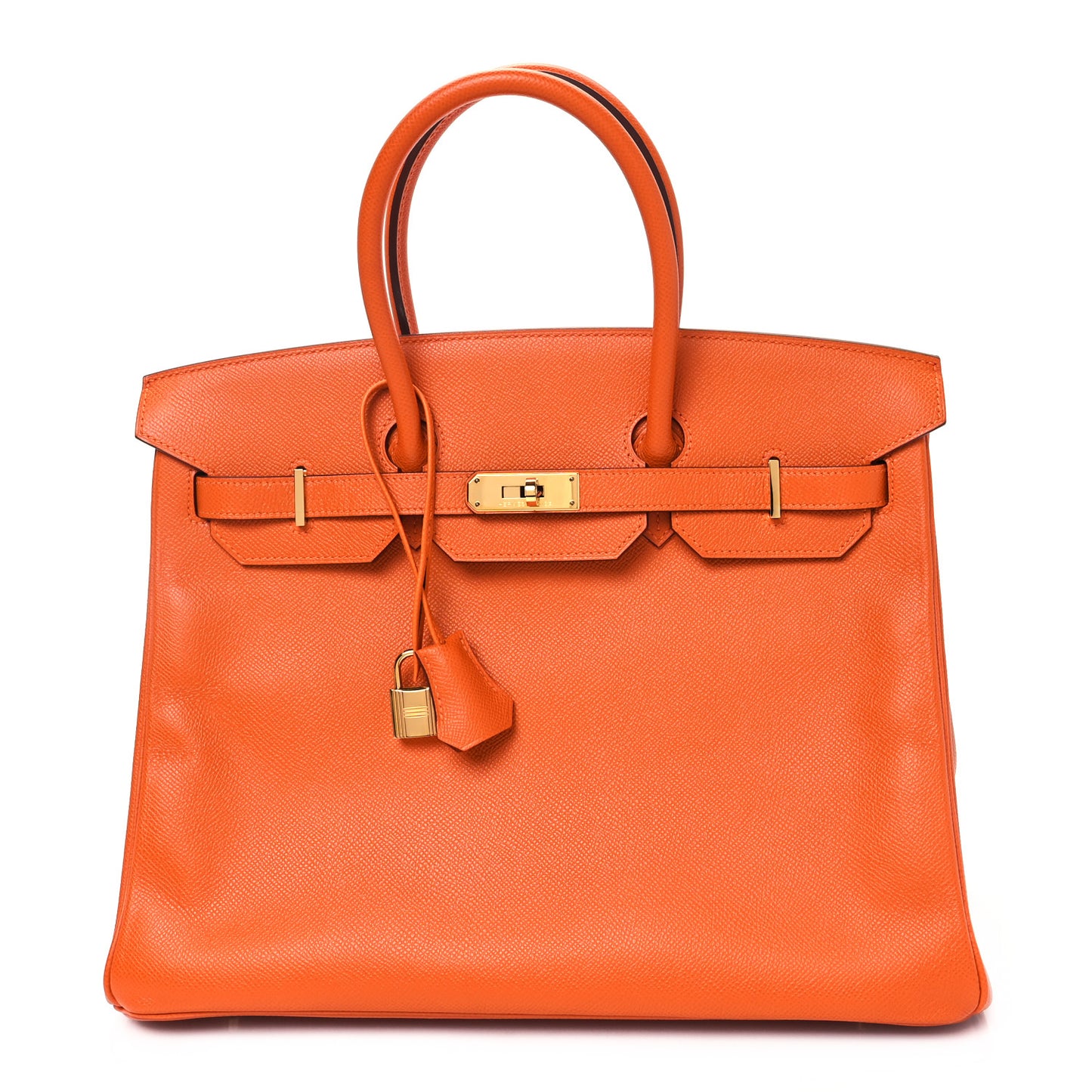 Epsom Birkin 35 Orange