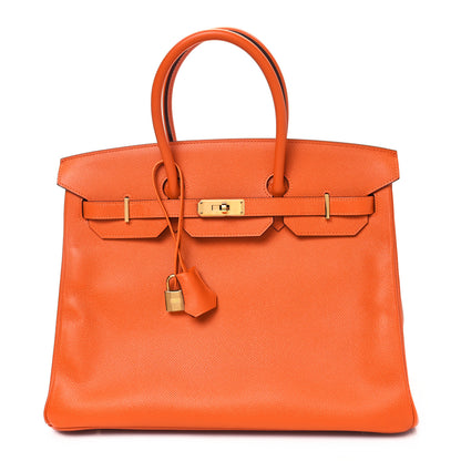 Hermes Epsom Birkin 35 Orange 1 of 12
