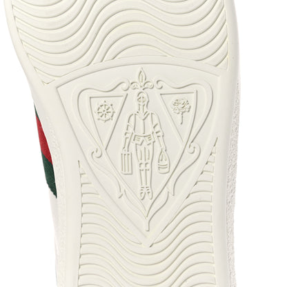 Gucci Calfskin Web Mens Ace High Top Sneakers 10.5 White 6 of 8