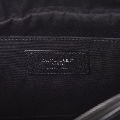 Saint Laurent Calfskin Matelasse Monogram Lou Camera Bag Black 6 of 11