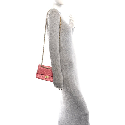 Chanel Aged Calfskin Quilted 2.55 Reissue Mini Flap Pink 2 of 10