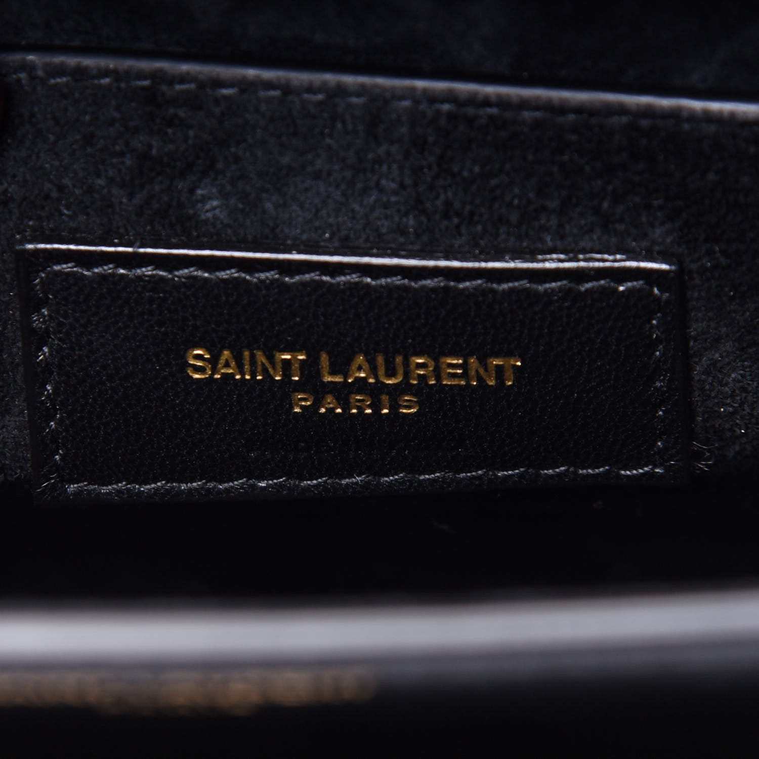 Saint Laurent Smooth Calfskin Medium Monogram Sunset Satchel Black 6 of 11