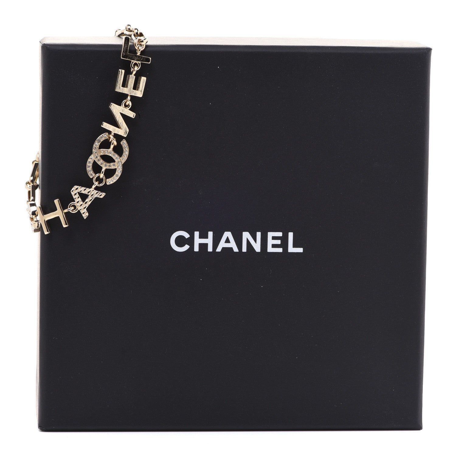 Chanel Metal Logo CC Chain Bracelet Gold 6 of 6