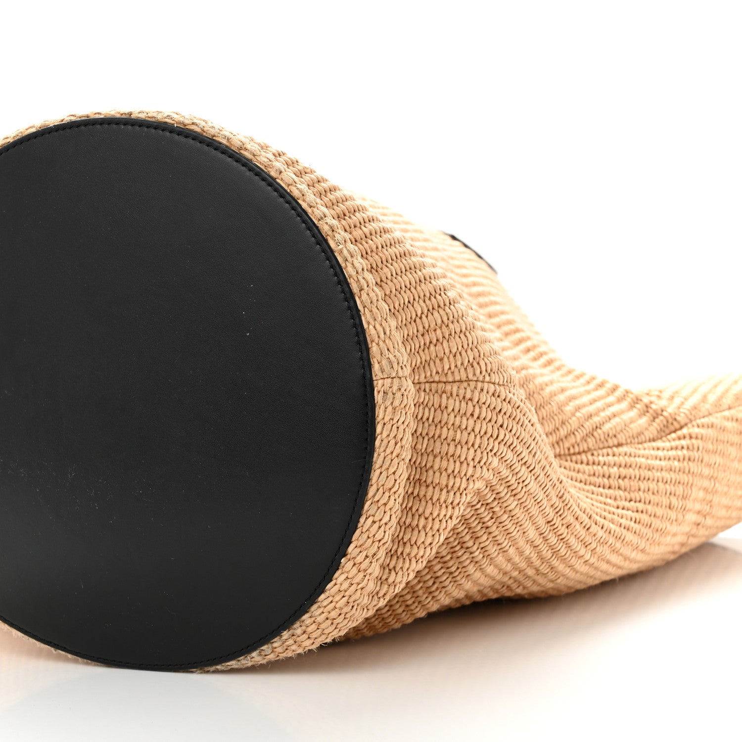 Khaite Raffia Calfskin Osa Medium Tote Natural Black 9 of 9