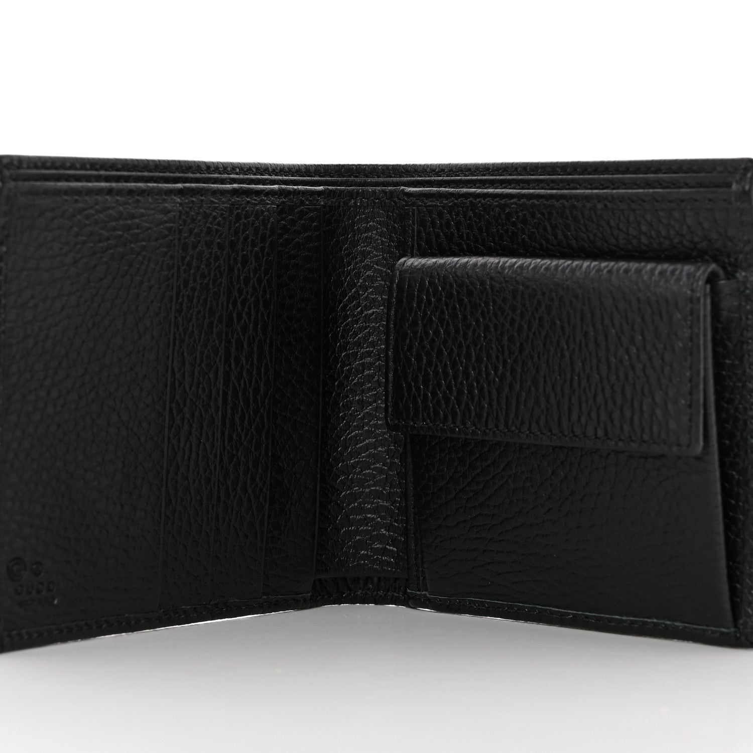 Gucci Nylon Monogram Bi-Fold Wallet Black 5 of 10