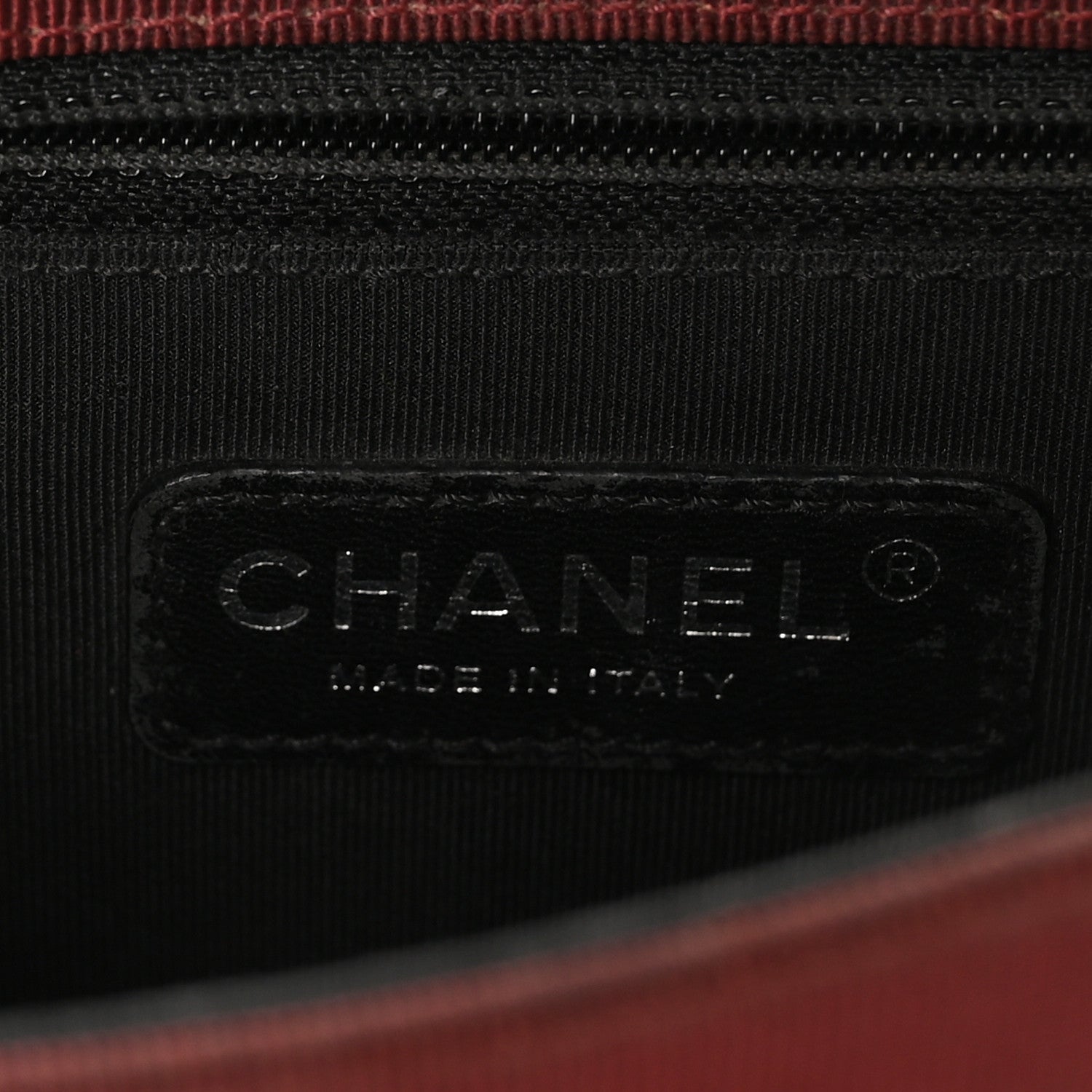 Chanel Calfskin Quilted Ballerine Flap Black Dark Red 6 of 10