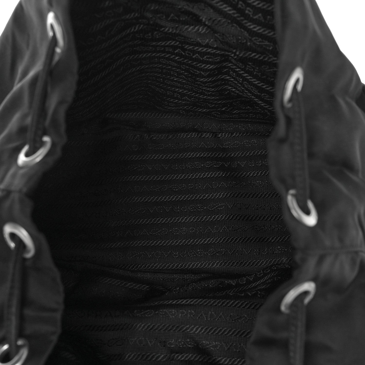 Prada Nylon Vela Medium Backpack Black 5 of 8