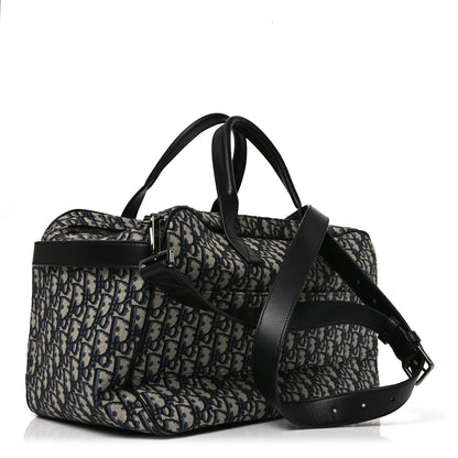 Christian Dior Oblique Calfskin Hit The Road Pet Carrier Blue 3 of 10