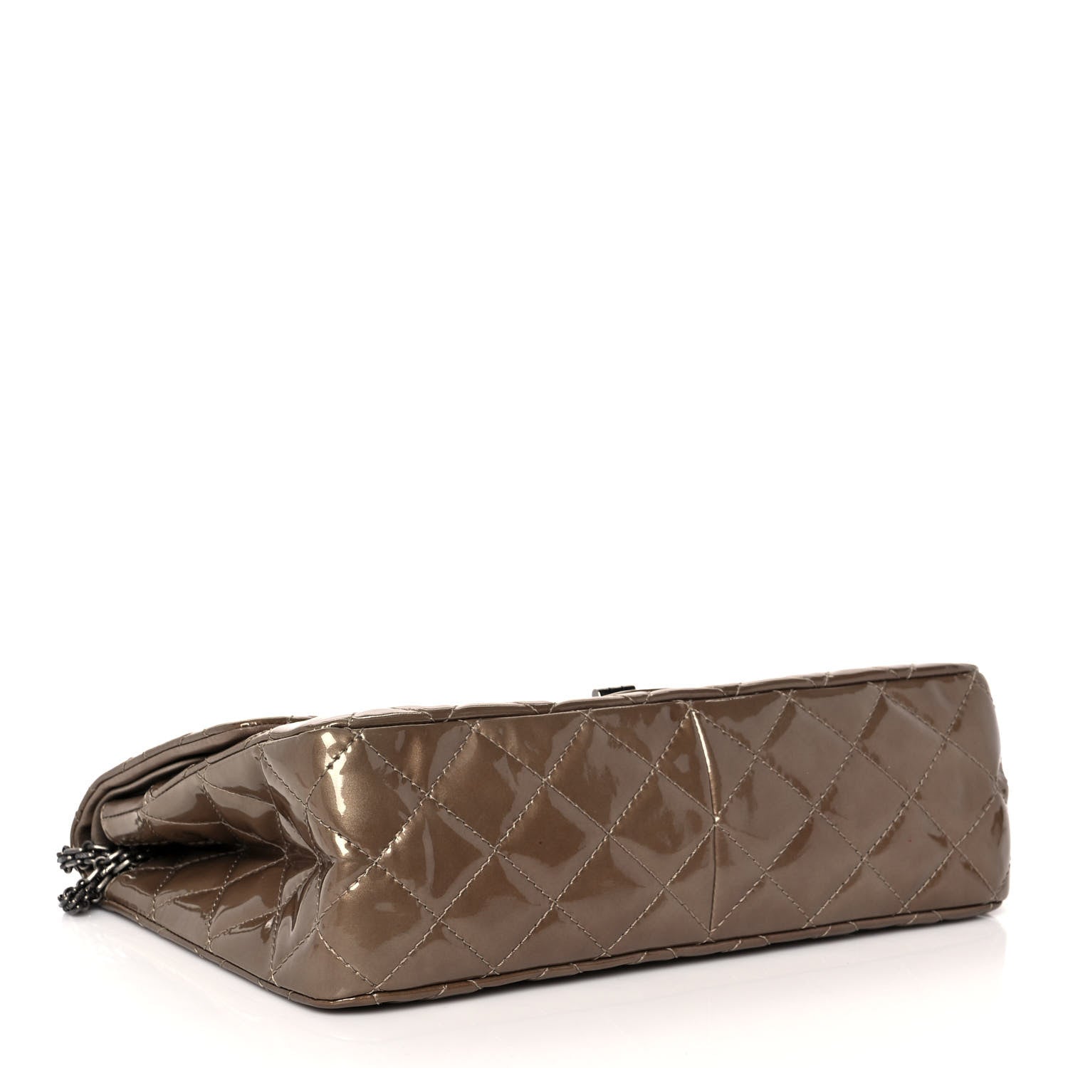 Chanel Patent Quilted 2.55 Reissue 227 Flap Taupe 4 of 15