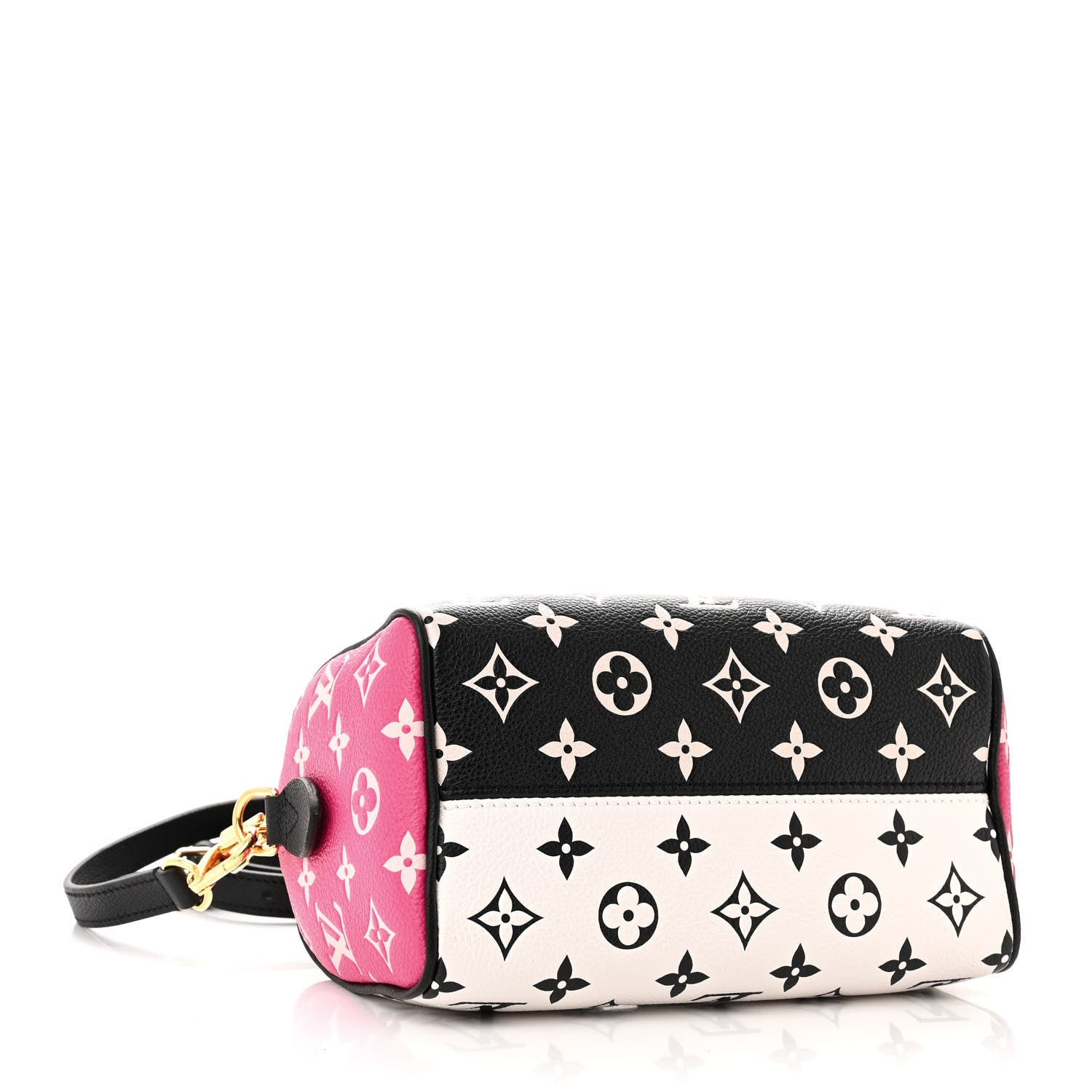 Louis Vuitton Empreinte Monogram Spring in the City Speedy Bandouliere 20 Black White Pink 4 of 10