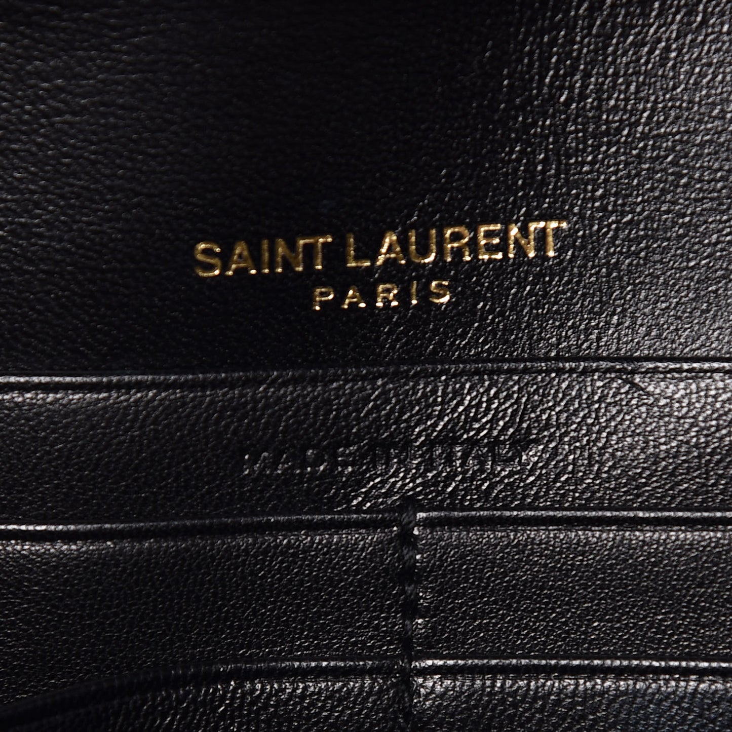 Patent Calfskin Monogram Kate Wallet On Chain Black