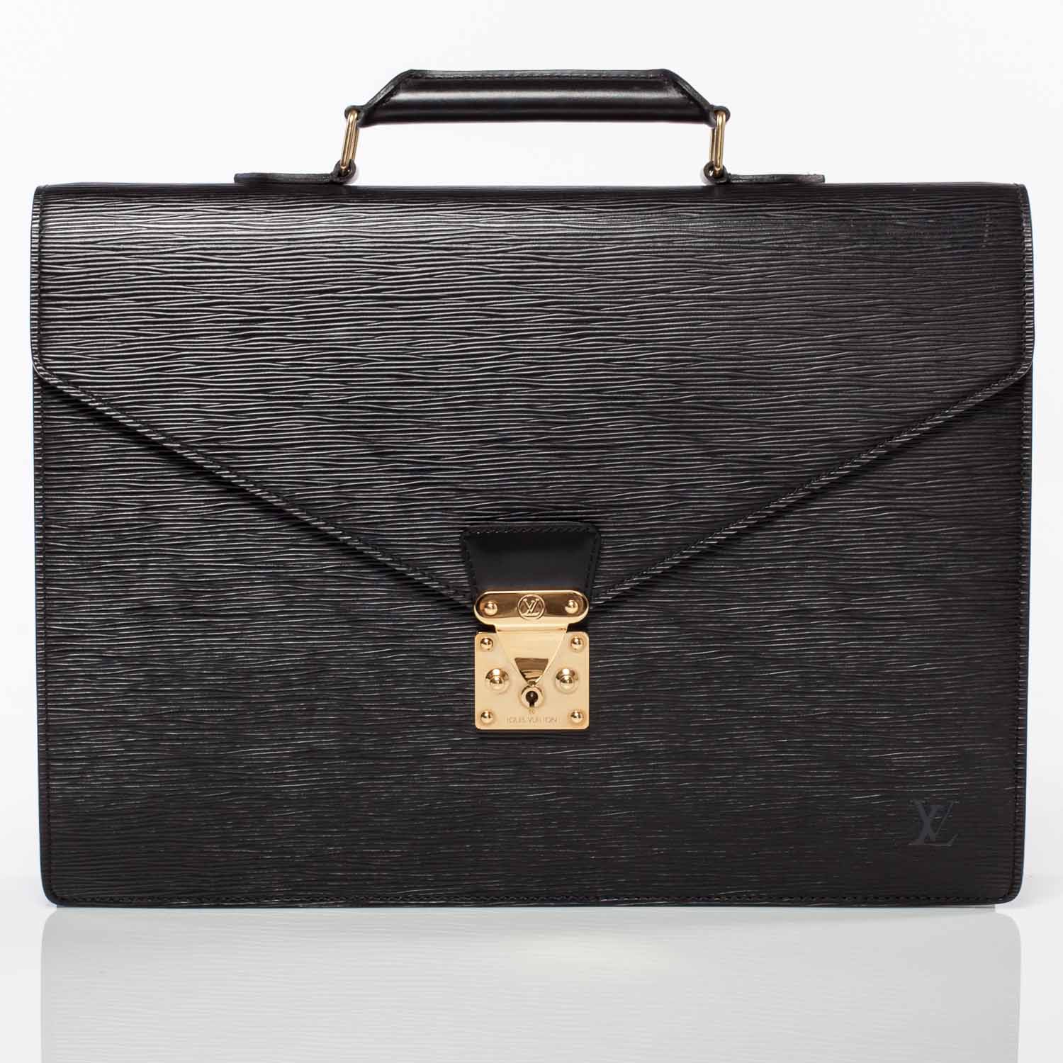 Louis Vuitton Epi Serviette Ambassadeur Briefcase Black 1 of 10