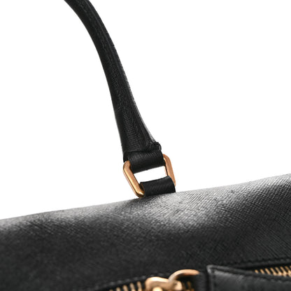 Prada Saffiano Rectangular Shoulder Bag Black 10 of 13