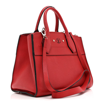 Louis Vuitton Taurillon City Steamer PM Rouge 3 of 12