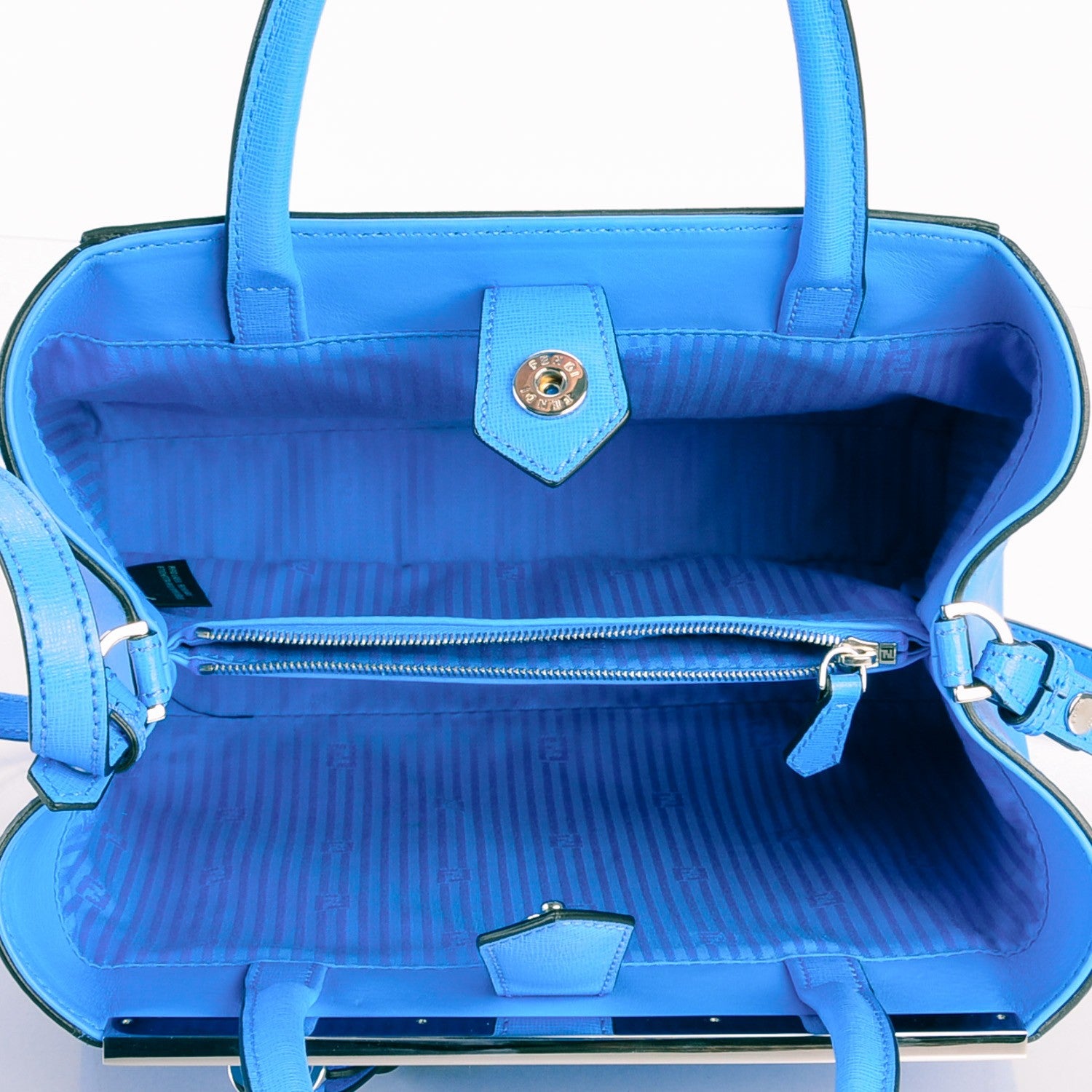Fendi Vitello Elite Petite 2Jours Tote Maldives 5 of 7