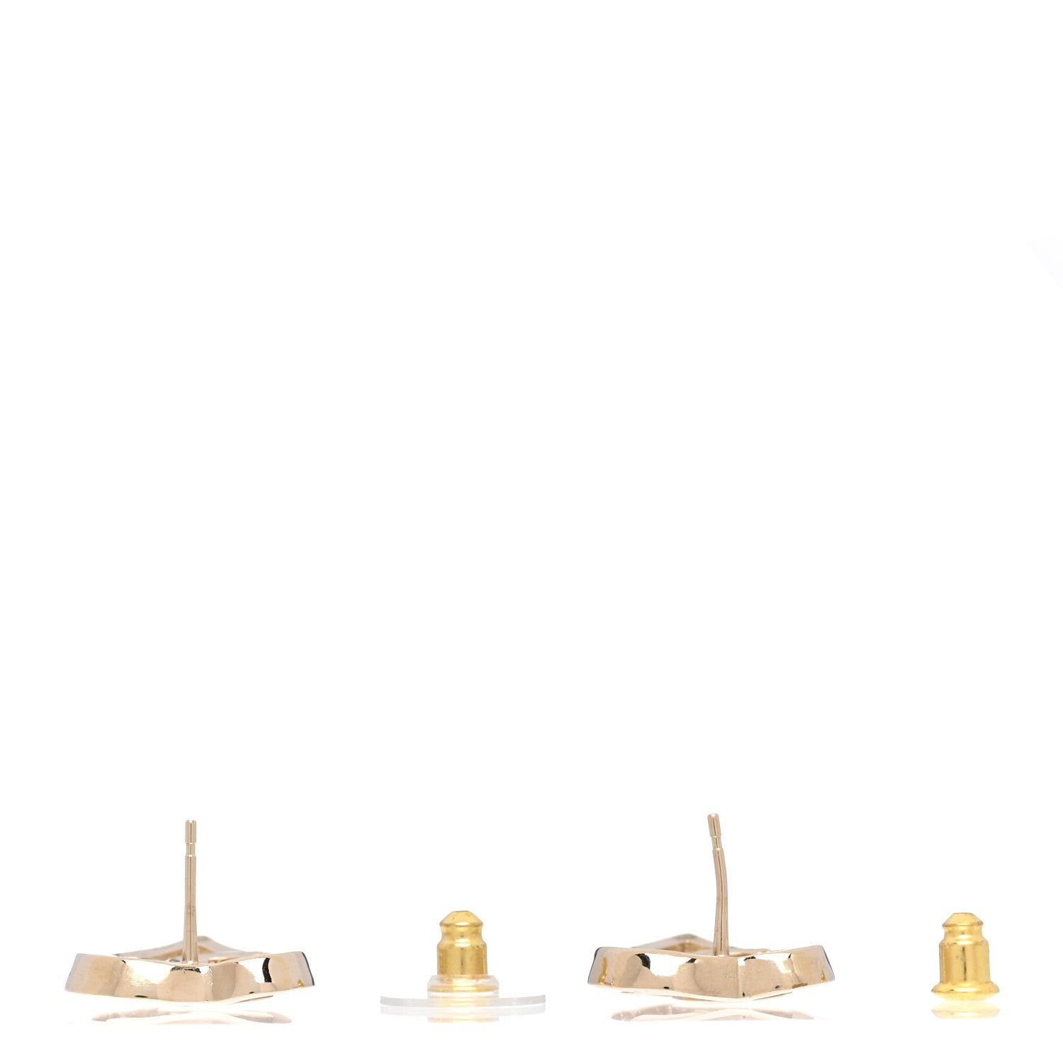 Chanel Metal CC Heart Coco In Love Earrings Gold 3 of 4