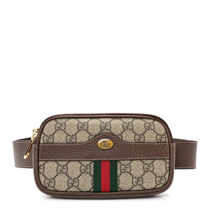 Gucci GG Supreme Monogram Ophidia Belted iPhone Case 95 38 Dark Brown 1 of 10