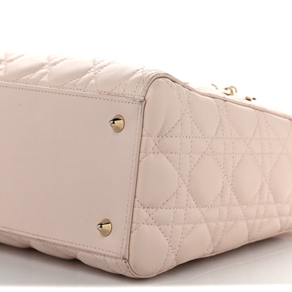 Christian Dior Lambskin Cannage Medium Lady Dior Rose Poudre 9 of 9