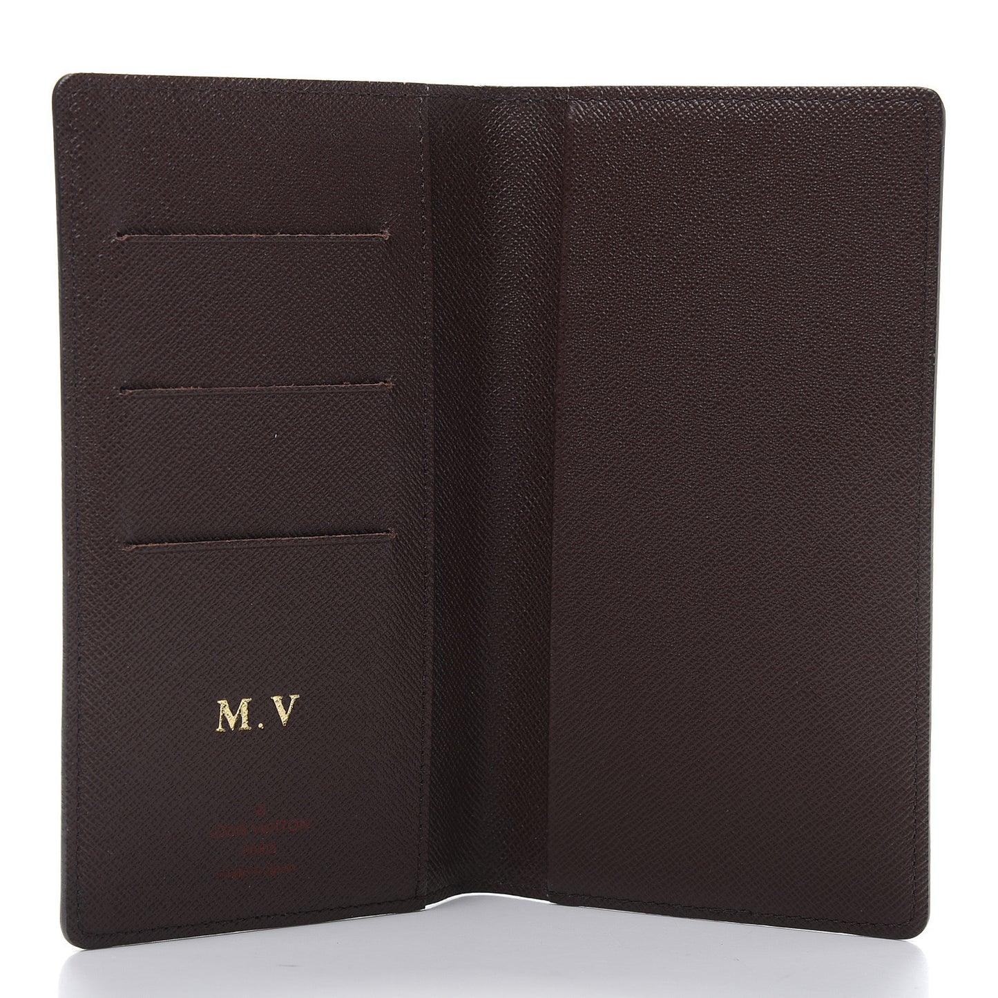 Damier Ebene Checkbook Cover Wallet