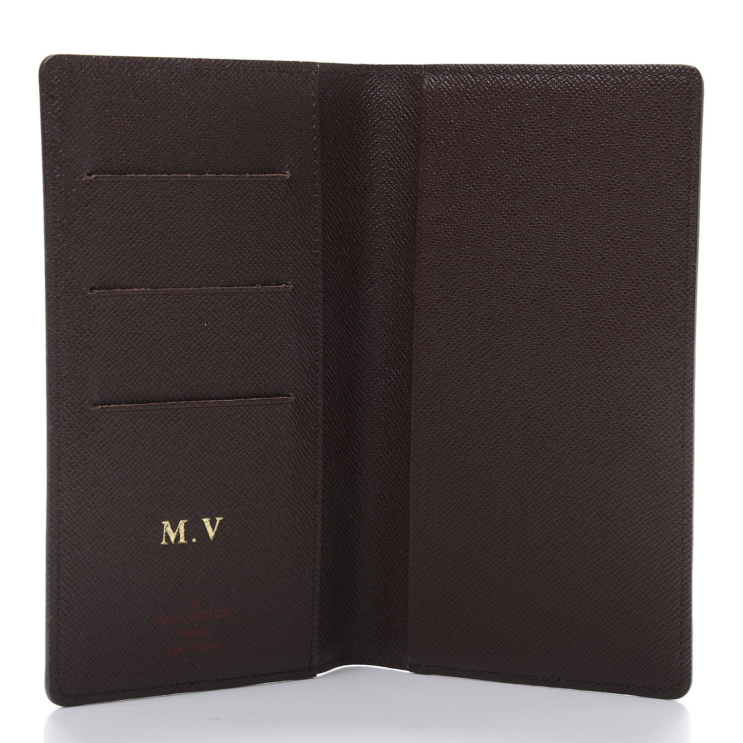 Louis Vuitton Damier Ebene Checkbook Cover Wallet 5 of 7