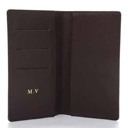 Louis Vuitton Damier Ebene Checkbook Cover Wallet 5 of 7
