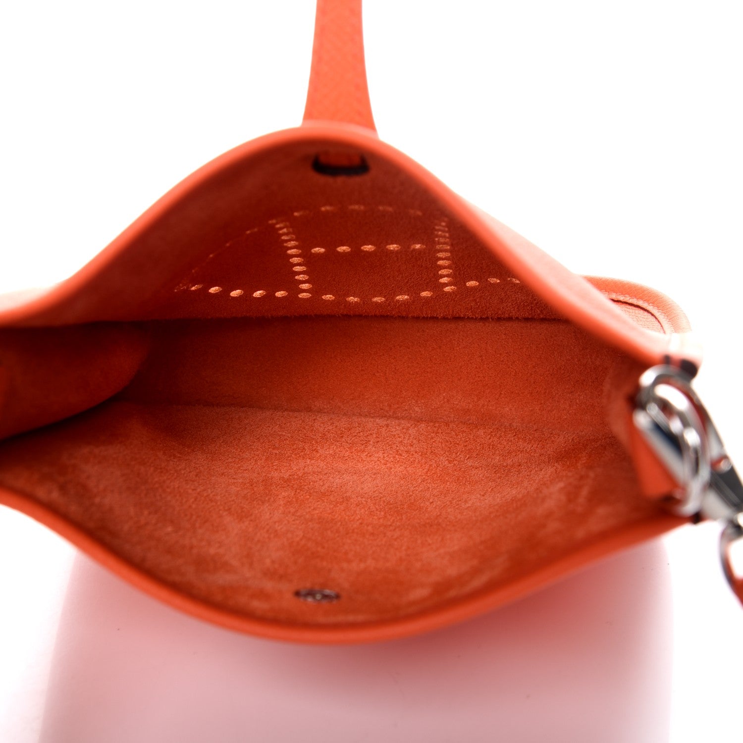 Hermes Epsom Amazone Evelyne TPM Orange Poppy Bleu Zanzibar 5 of 8